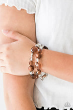 Load image into Gallery viewer, Downtown Dazzle Brown Bracelet