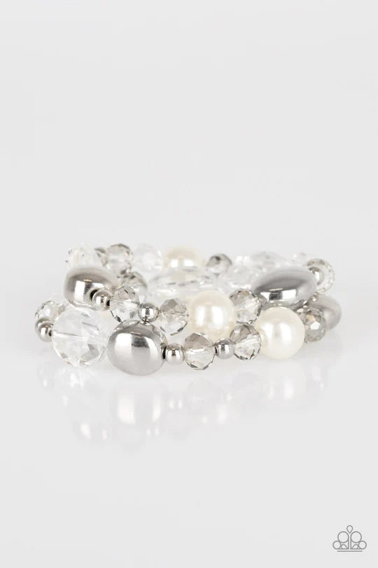Downtown Dazzle White Bracelet