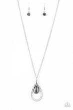 Load image into Gallery viewer, Teardrop Tranquility Black Necklace