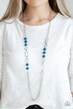 Load image into Gallery viewer, Cache Me Out Blue Necklace