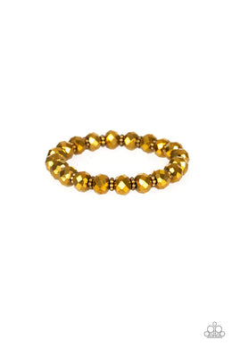 Crystal Candelabras Brass Bracelet