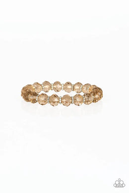 Crystal Candelabras Brown Bracelet