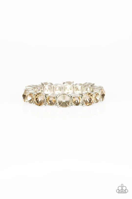 Born to Bedazzle Brown Bracelet