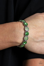 Load image into Gallery viewer, Take a Moment to Reflect Green Bracelet