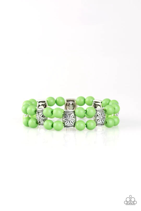 Daisy Debutante Green Bracelet