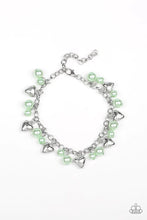 Load image into Gallery viewer, One of a Kind-Hearted Green Bracelet