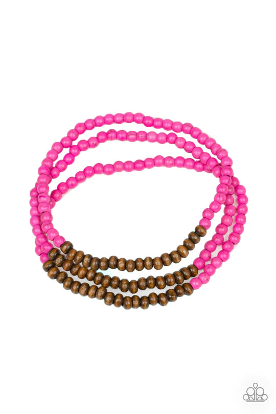 Woodland Wanderer Pink Bracelet