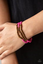Load image into Gallery viewer, Woodland Wanderer Pink Bracelet