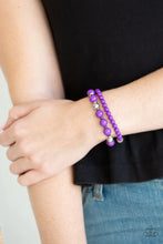 Load image into Gallery viewer, Colorful Collisions Purple Bracelet
