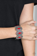 Load image into Gallery viewer, Turn Up the Tropical Heat Red Bracelet