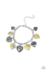 Garden Hearts Yellow Bracelet