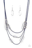 Load image into Gallery viewer, Check Your Cord-inates Blue Necklaces