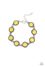 Load image into Gallery viewer, Carved in Sandstone Yellow Bracelet