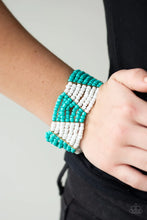 Load image into Gallery viewer, Outback Outing Blue Seed Bead Bracelet