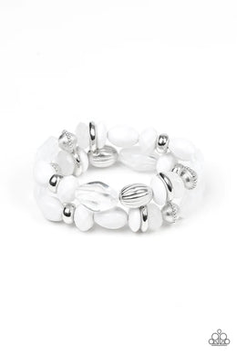 Beach Brunch White Bracelet