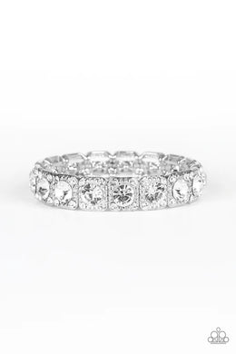 Blinged Out White Bracelet