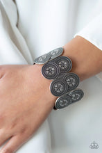 Load image into Gallery viewer, Flirtatious Florals Silver Bracelet