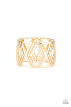 Load image into Gallery viewer, Textile Tango Gold Bracelet