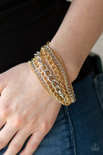 Load image into Gallery viewer, Metallic Horizon Gold Bracelet