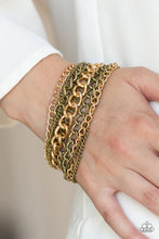 Load image into Gallery viewer, Metallic Horizon Brass Bracelet