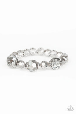 Crystal Collision Silver Bracelet