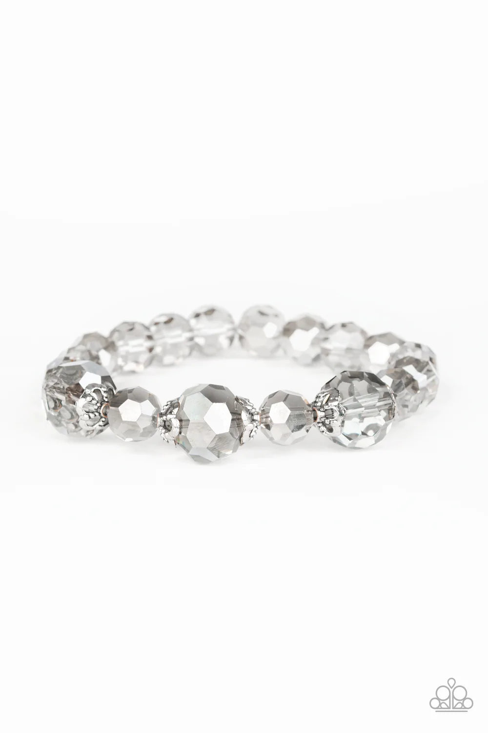 Crystal Collision Silver Bracelet