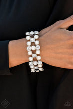 Load image into Gallery viewer, Diamonds and Debutantes White Bracelet