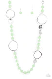 Load image into Gallery viewer, Sea Glass Wanderer Green Necklace