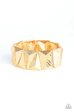 Load image into Gallery viewer, Metallic Geode Gold Bracelet