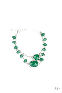 Crowd Pleaser Green Bracelet