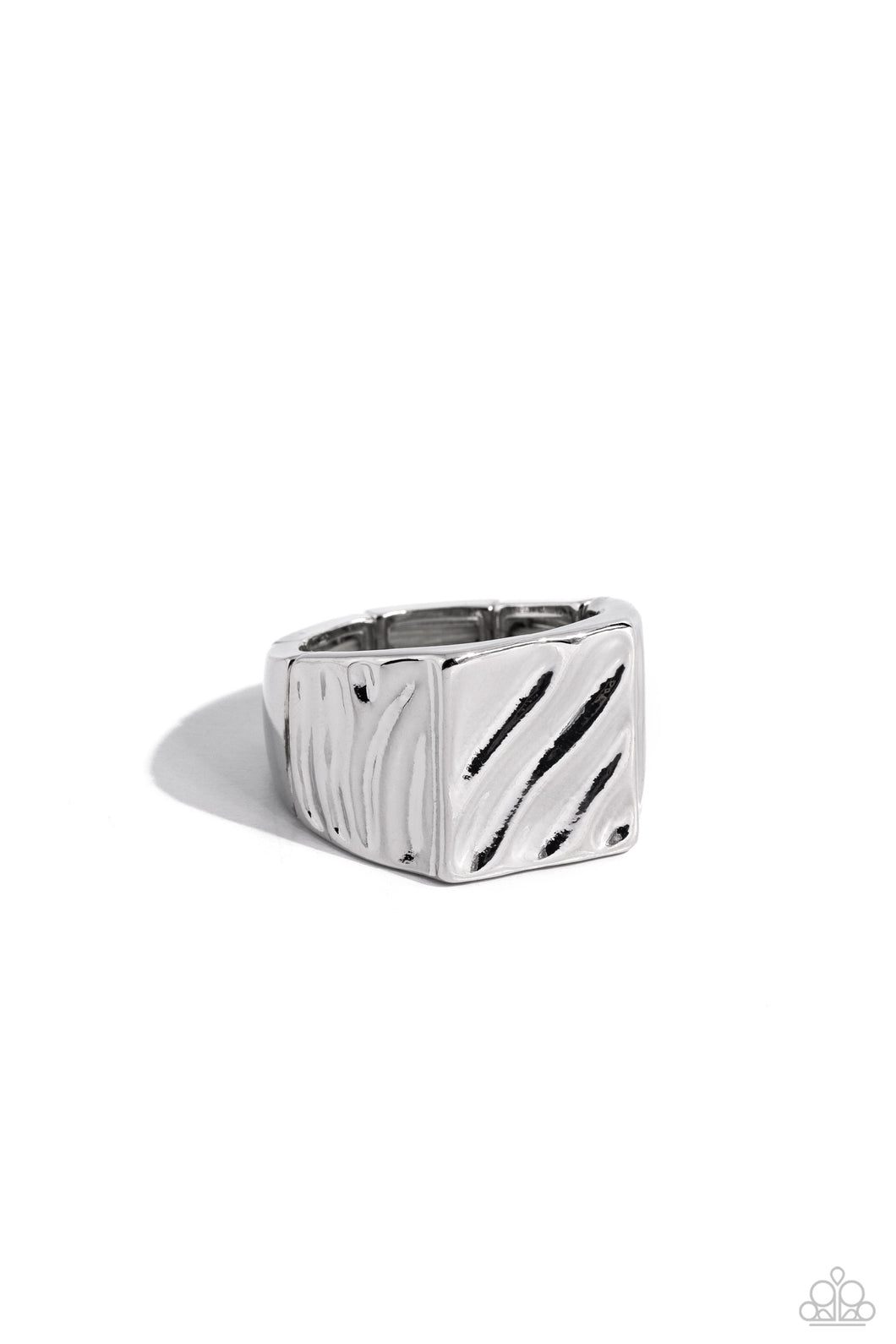 Illusion Silver Men’s Ring