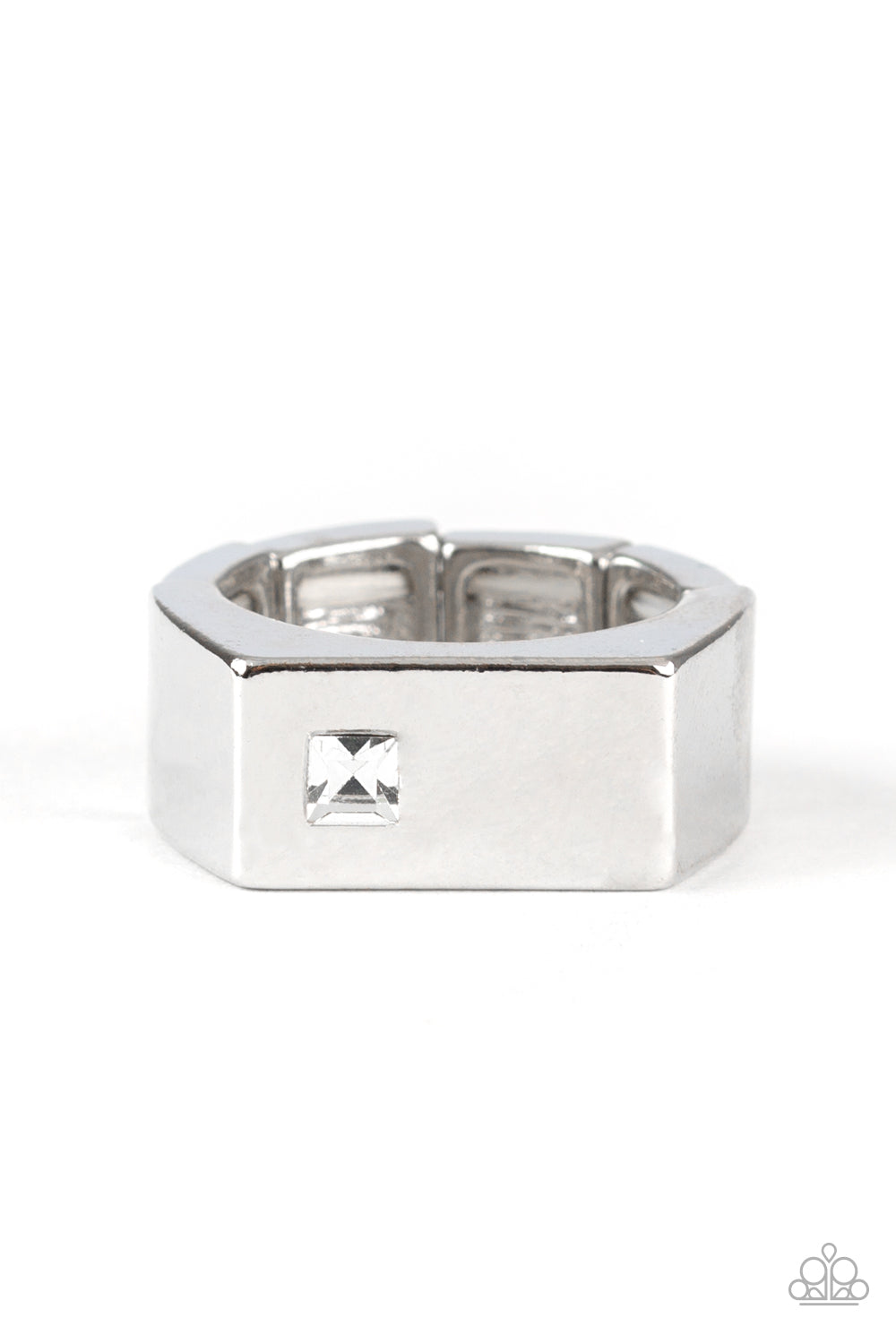 Steadfast White Men’s Ring