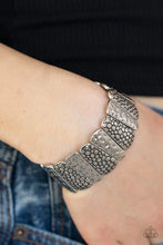 Load image into Gallery viewer, Texture Takedown Silver Bracelet