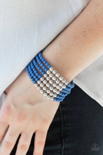 Load image into Gallery viewer, Layer It On Thick Blue Bracelet