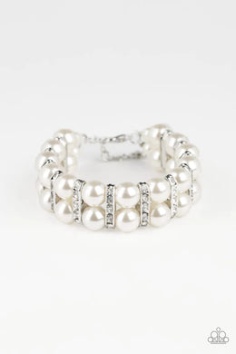 Glowing Glam White Bracelet
