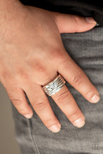 Load image into Gallery viewer, Fossil Fuel Silver Men’s Ring