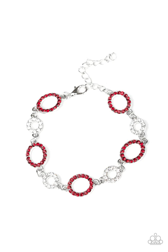 Bubbly Bedazzle Red Bracelet