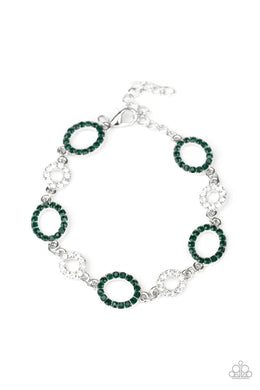 Bubbly Bedazzle Green Bracelet