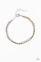 Load image into Gallery viewer, Double the Diamonds Brown Bracelet
