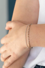 Load image into Gallery viewer, Double the Diamonds Brown Bracelet