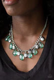 Load image into Gallery viewer, No Tears Left to Cry Green Necklace