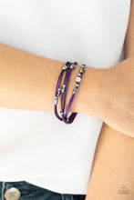 Load image into Gallery viewer, Cut the Cord Purple Bracelet