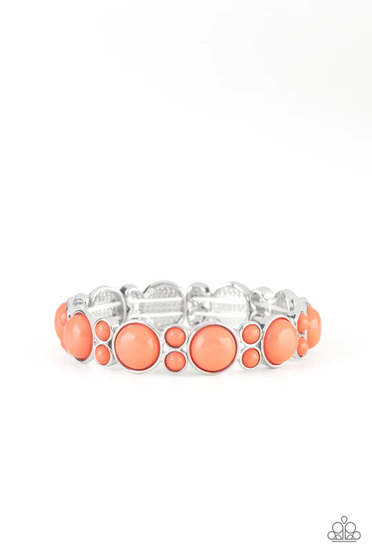 Bubbly Belle Orange Bracelet