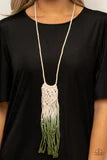 Load image into Gallery viewer, Surfin The Net Green Necklace