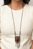 Load image into Gallery viewer, Enchantingly Tribal Black Necklace