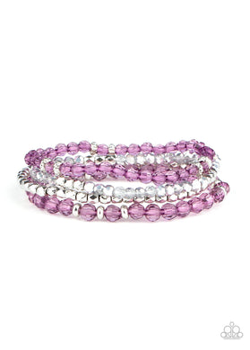 Crystal Crush Purple Bracelet