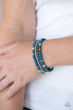 Load image into Gallery viewer, Stacked Style Maker Blue Bracelet