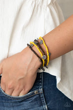 Load image into Gallery viewer, WOODn't Count It Yellow Bracelet