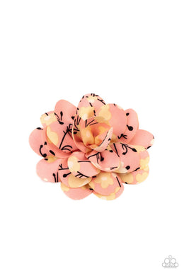 Springtime Eden Orange Hair Clip