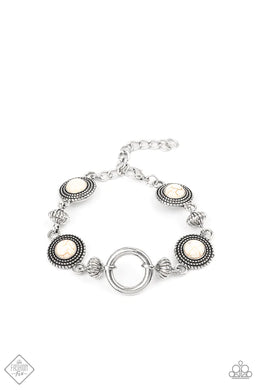 Musical Mountains White Bracelet